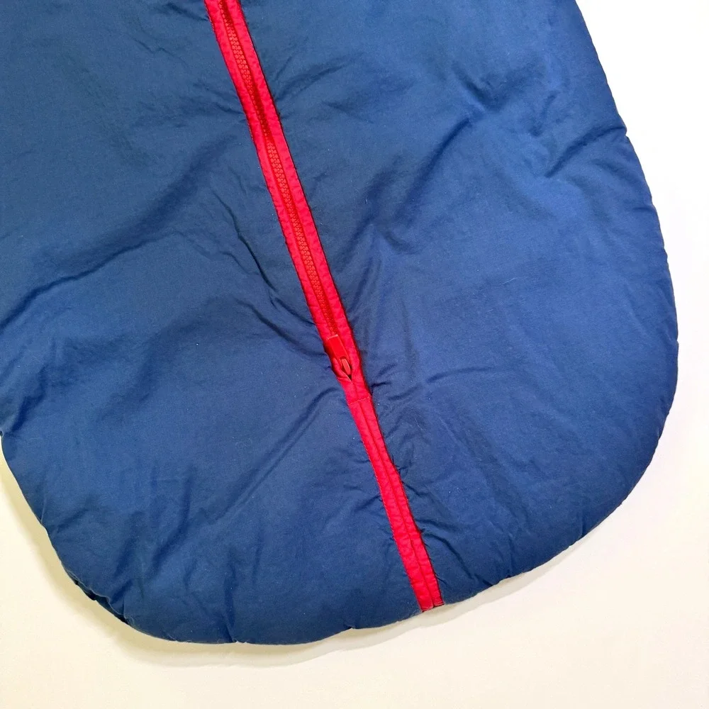 Baby DeeDee Sleep Nest Sleeping Sack L 18-36M Navy Red Zip Wearable Blanket